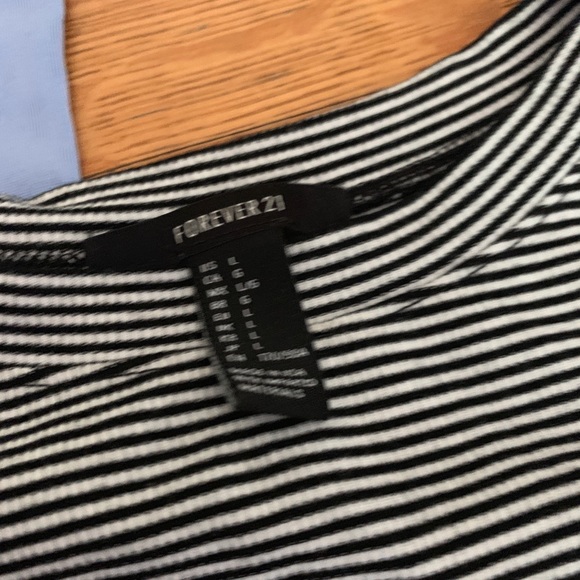 3 Basic Tee Shirt Bundle Baby Blue, Striped &White - Picture 8 of 8